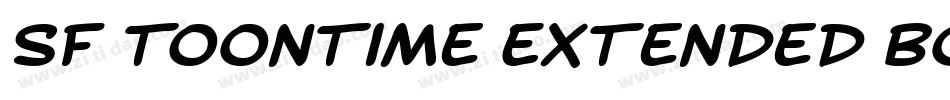 SF Toontime Extended Bold Italic字体转换